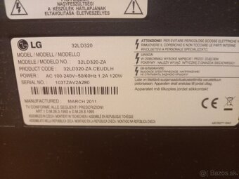 Predam tv LG 32LD320 - 3
