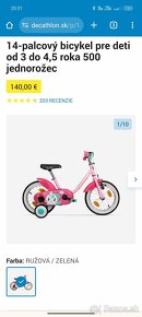 Dievčenský bicykel BTWIN 14" - 3