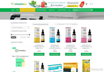 Predám eshop Vitaminka.sk - pasívny príjem bez živnosti - 3
