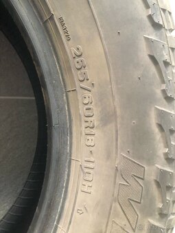 Predám letné A/T gumy 265/60 R18 - 3