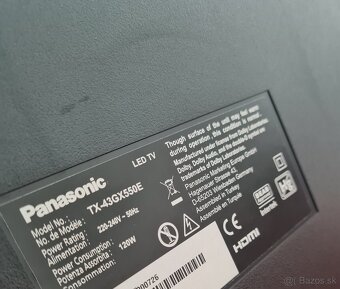 Smart TV Panasonic TX-43GX550E. Uhl. 109cm/43" - 3