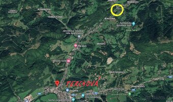 TERCHOVA stavebná parcela, stavebko / 1 x chata, 1 x dom - 3