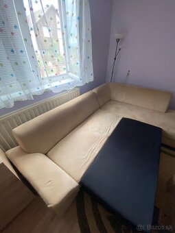 Biela káva gauč, rozťahovací s uložnym priestorom - 3