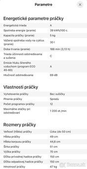 Úzká práčka CANDY CW50-BP12307-S - 3