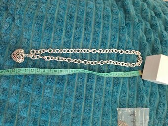 Strieborna farba set naramok nahrdelnik masivny - 3