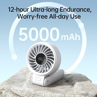 Ventilátor do ruky RUŽOVÝ JisuLife Handheld Fan Life7 - 3