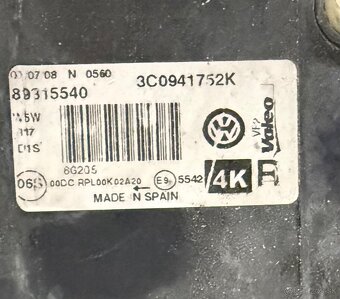 VW PASSAT B6, pravý bixenon, 3C0941752K - 3