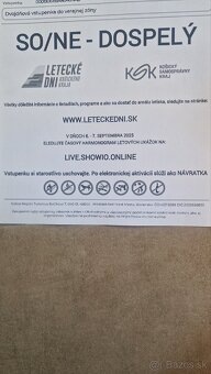 Vstupenka na letecke dni Košíc - 3