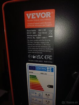 Naftove kurenie Vevor 8kW Bluethoot verzia - 3