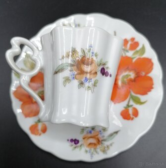 Šálky s podšálkami, porcelán - 3