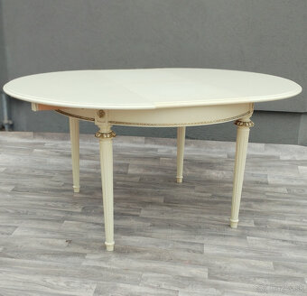Stôl jedálenský v štýle Ľudovíta XVI – rozkladací. - 3
