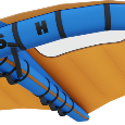 WING krídlo NAISH Wing-Surfer S26 orange / 5.3qm - 3