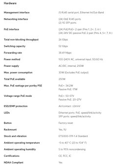 POE switch Ubiquiti EdgeSwitch 24 250W - 3