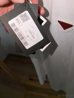 Panske biele tricko Prada - 3