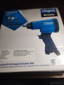 Scheppach Pneumatický rázový utahovák 1/2" Príklepový uťaho - 3