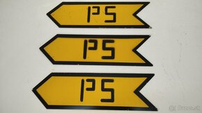 Železná tabuľa - smerovka PS/Sd - iron signposts - značky - 3