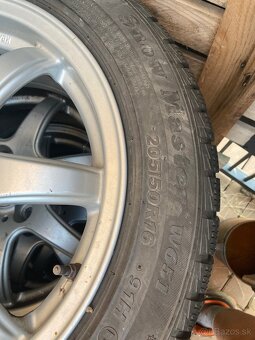 Predám zimné pneumatiky Petlas 205/50R16 s diskami - 3