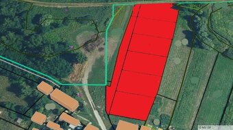 Komjatice – pozemok 5.478 m² na výstavbu (6 stavebných pozem - 3