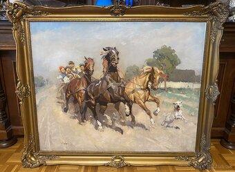 Obrazy,olejomalby od J.Viski. - 3