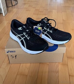 Pánska bežecká obuv vel. 47,ASICS Gel-Contend 9 black/white - 3