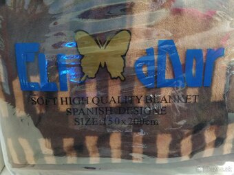 NOVÁ česaná hnedá deka/kožušinová deka 150x200 osobný odber - 3