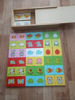 Drevené skladačky - domino , puzzle pexeso.... - 3