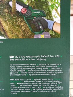 aku píla, pílka na drevo 20V - 3