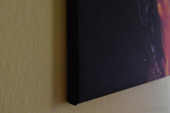 obraz na platne 120 x 80 - abstraktny - ohen kvet - 3