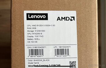 Notebook Lenovo Ideapad Gaming 3 - 3