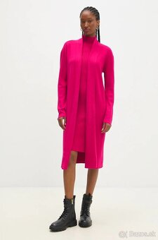 Úpletové šaty a kardigán FUKSIA - 3