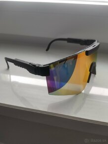 Športové slnečné okuliare Pit Viper (čierne-oranžové sklo) - 3