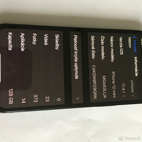 Predám Iphone 12 mini 128gb - Čierny - 3
