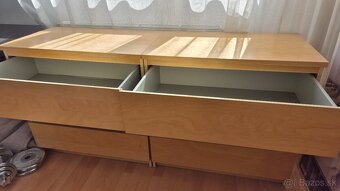 Predám komódy 2x3 šuflíky 80x78x48 - 3