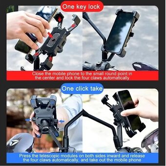 Držiak na mobilný telefón na bicykel, novy - 3