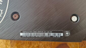 msi gforce RTX 3060 ventus 2X 12GB OC - 3