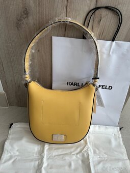 Karl Lagerfeld circle kabelka horčicová kožená - 3