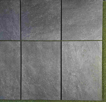 Dlažba veľkoformát 90x60, hrubka 2cm, aj na terče, antracit - 3