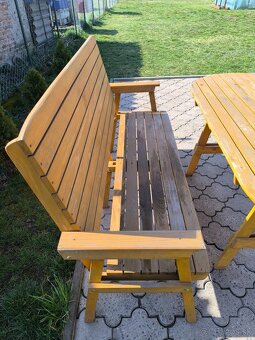 Záhradné sedenie drevené - 3