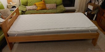 Dubová postel masivne drevo 210cm. - 3