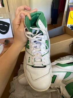 New balance 650 topánky bielo zelené - 3