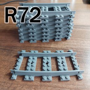 ZĽAVA LEGO vlak - zahnuté koľajnice (oblúky) R40, R56, R72+ - 3