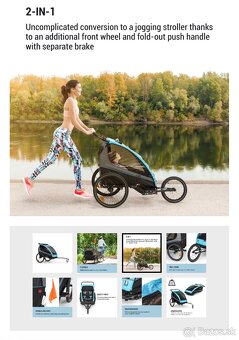 Cyklovozík Klarfit pre 2 deti alebo do 40kg - 3
