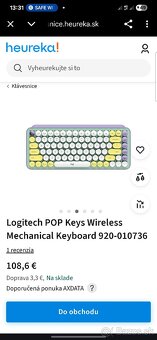 Predám klávesnicu Logitech Pop Keyboard Daydream - 3