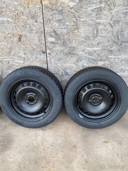 Renault clio IV 4 plechove disky zimne pneumatiky 195/55/15 - 3