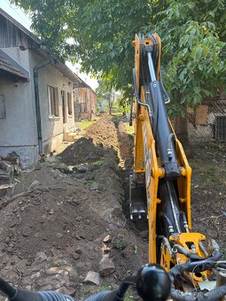 zemné a výkopové prace na traktor bagry JCB 4x. - 3