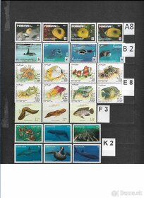 Filatelia - Poštové známky na predaj 8 - Ryby, Motýle a Hmyz - 3
