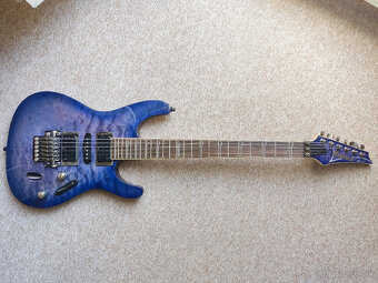 Ibanez S570DXQM Bright Blue Burst - 3