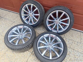 VW Passat alu disky 5x112 R18 + zimní pneu 225/45/18 - 3