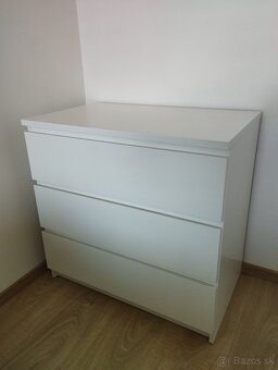 IKEA MALM, postel , komoda, - 3