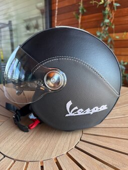 Prilba Vespa Vantage kůže ručně šitá, velkost M - 3